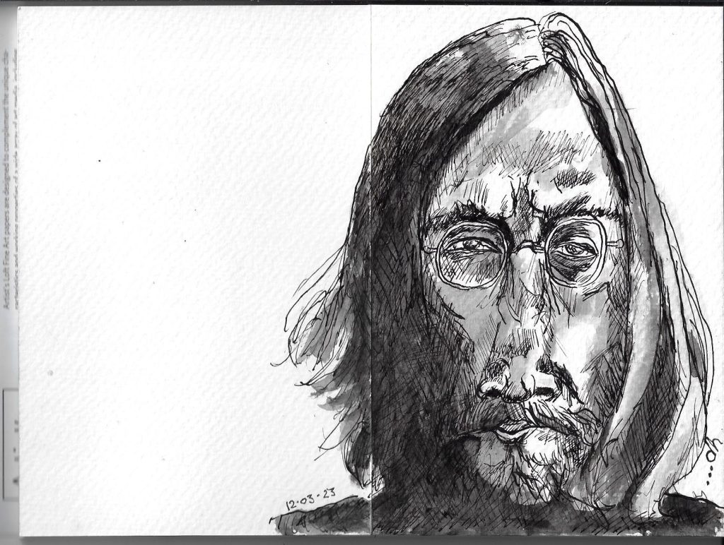 John Lennon caricature
